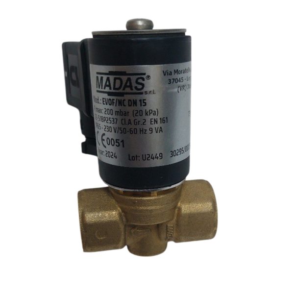شیر برقی گاز ماداس 1/2 اینچ پیلوت EVOF