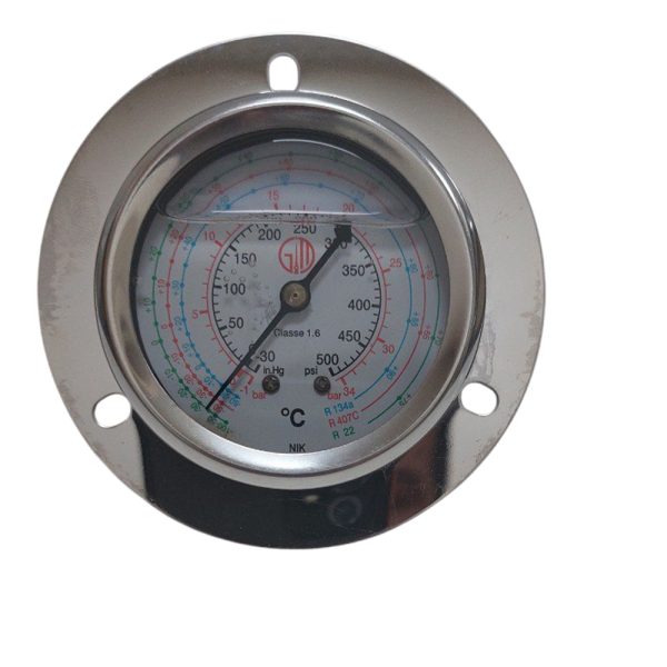 مانومتر صفحه های 6 چیلری NIK روغنی 30 تا 500 PSI